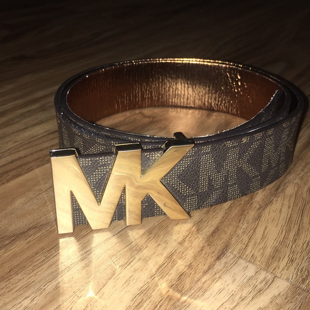 Michael Kors Signature Logo Wide Belt Size M